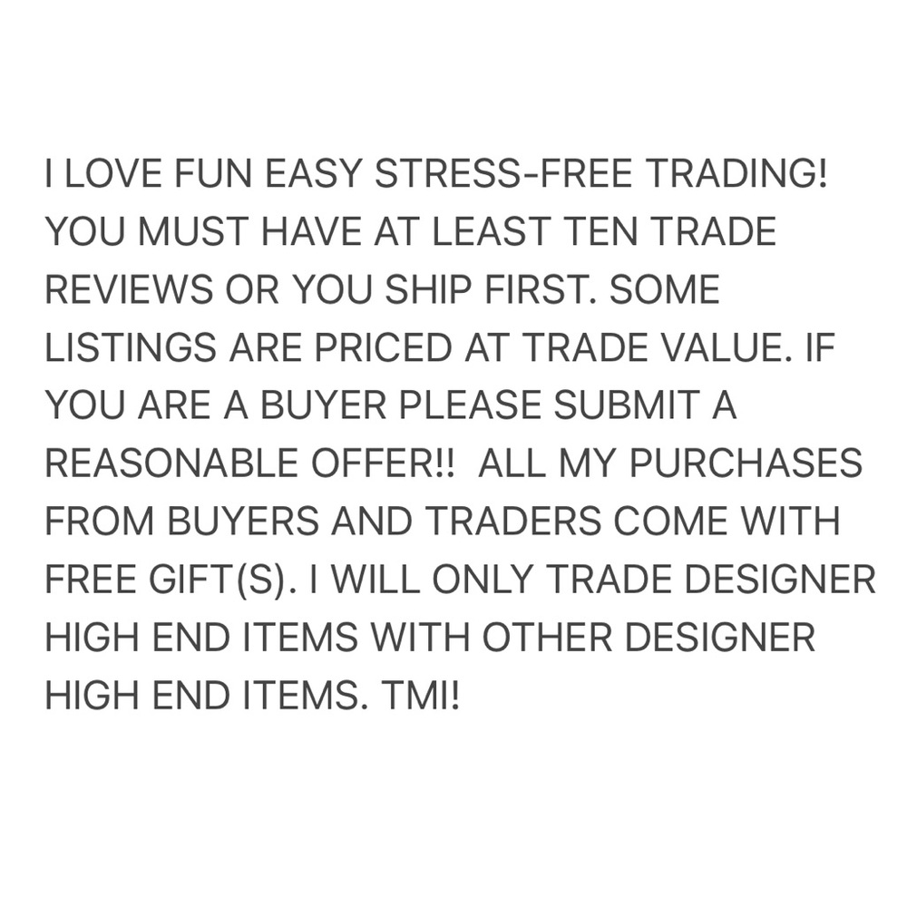 TRADES AND BUYERS WELCOME!!